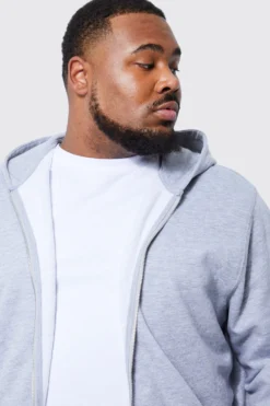 Grande Taille - Sweat à Capuche Oversize Zippé -Promos Coutuvelle Magasin bmm41979 grey20marl xl 3 scaled