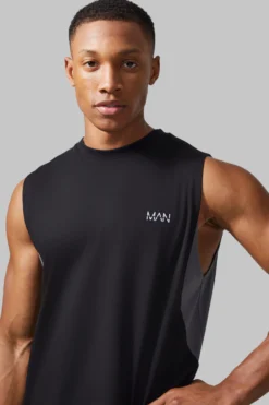 Débardeur De Sport Performance - MAN Active -Promos Coutuvelle Magasin bmm42079 black xl 3 scaled