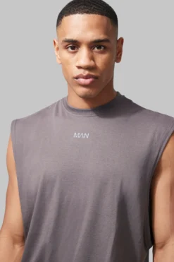 Débardeur à Emmanchures Larges - MAN Active 7 Débardeur à Emmanchures Larges - MAN Active -Promos Coutuvelle Magasin bmm42083 charcoal xl 3 scaled