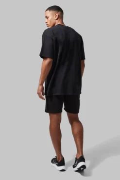 T-shirt De Sport Oversize à Slogan No Days Off - MAN Active -Promos Coutuvelle Magasin bmm42123 black xl 1 scaled