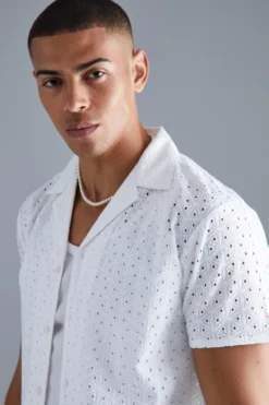 Chemise En Crochet à Manches Courtes -Promos Coutuvelle Magasin bmm42149 ecru xl 3 scaled