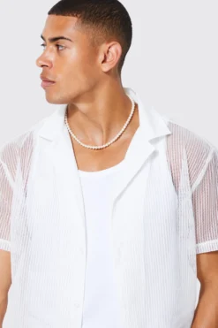 Chemise Oversize à Rayures Et Manches Courtes -Promos Coutuvelle Magasin bmm42162 white xl 3 scaled