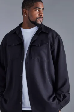 Grande Taille - Surchemise Utilitaire -Promos Coutuvelle Magasin bmm42332 black xl 3 scaled