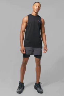 MAN Active X Andrei - Débardeur De Sport à Dos Nageur -Promos Coutuvelle Magasin bmm42358 black xl 3 scaled