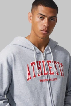 Sweat à Capuche De Sport Imprimé - MAN Active -Promos Coutuvelle Magasin bmm42420 grey20marl xl 3 scaled