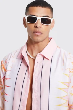 Chemise Oversize à Imprimé Baroque -Promos Coutuvelle Magasin bmm42531 pink xl 3 scaled