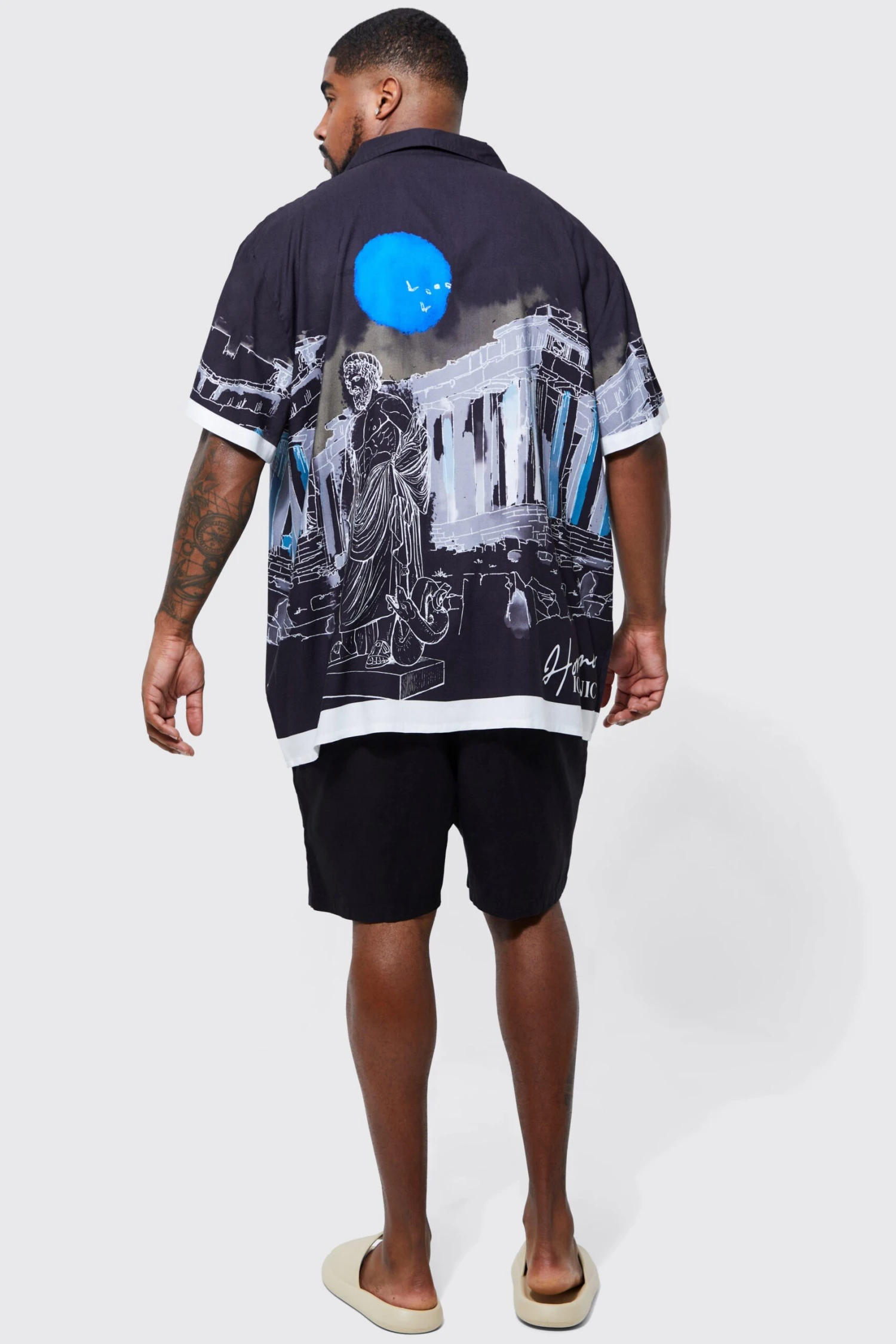 Grande Taille - Chemise Oversize Imprimée En Viscose 2 Grande Taille - Chemise Oversize Imprimée En Viscose – Image 2