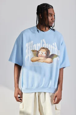 Sweat Oversize à Slogan Angel Eyes