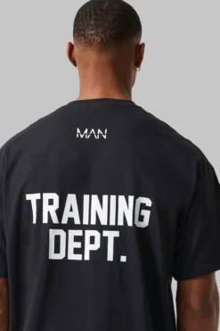 T-shirt Oversize De Sport - MAN Active -Promos Coutuvelle Magasin bmm42946 black xl 3 scaled