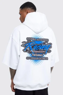 Promos Coutuvelle Magasin 20 Sweat à Capuche Oversize Imprimé à Manches Courtes