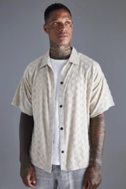 Chemise En Tissu éponge à Carreaux