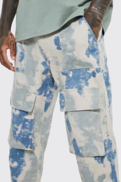 Pantalon Cargo Ample Imprimé Camouflage -Promos Coutuvelle Magasin bmm46999 sage xl 3 scaled