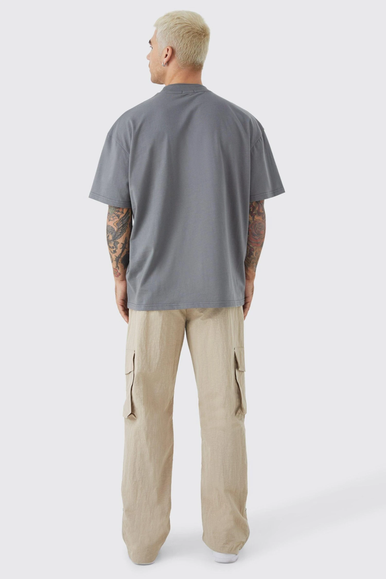 Pantalon Cargo Ample épais à Taille élastique 2 Pantalon Cargo Ample épais à Taille élastique – Image 2