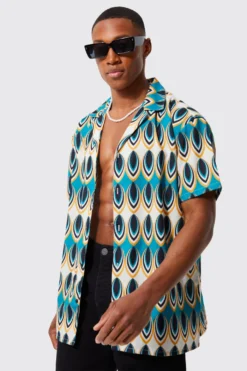 Chemise Oversize à Manches Courtes