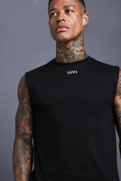 Débardeur De Sport - MAN -Promos Coutuvelle Magasin mzz46489 black xl 3