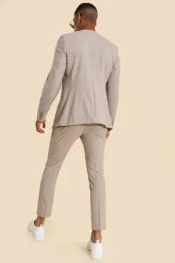 Pantalon De Costume Court Skinny -Promos Coutuvelle Magasin mzz89232 stone xl 1